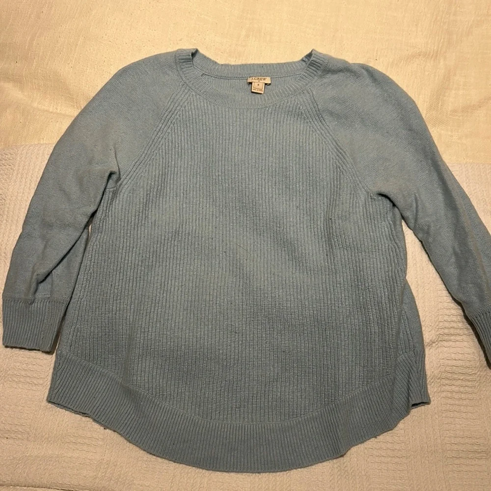 Baby blue j crew sweater - Picture 1 of 3